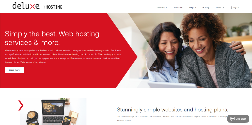 Deluxe Hosting Home Page